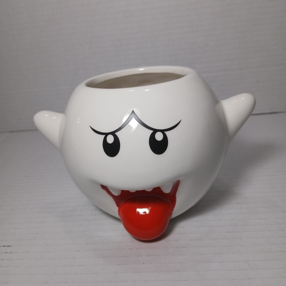 Super Mario Bros. Boo Ghost 3D 20oz Mug by Just Funky 2017 Nintendo READ